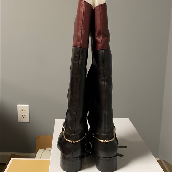 Isaac Miztahi 2-tone Black/brown riding boots. 1” heel. Size 8.5 - Picture 6 of 12